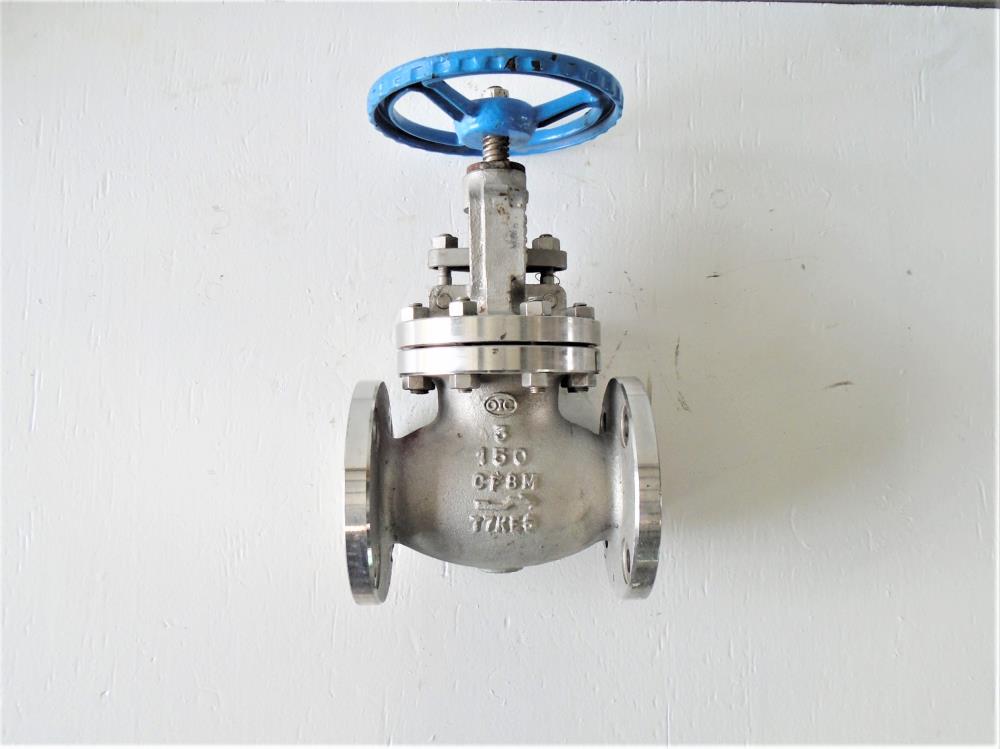 OIC 3" 150# CF8M Globe Valve, Fig# S152-G